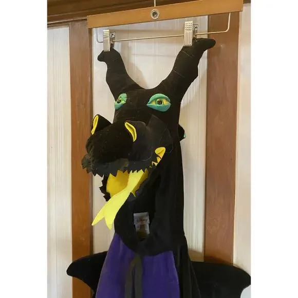 Disney Store Vintage Maleficent/Dragon Plush Costume KIds 4-6T Great Condition! - Picture 2 of 10